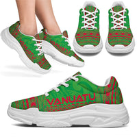 Vanuatu Chunky Sneakers - Polynesian Chief Flag Version - Polynesian Pride