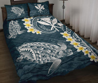 Hawaii Turtle Plumeria Polynesian Quilt Bed Set - Sease Style - Polynesian Pride