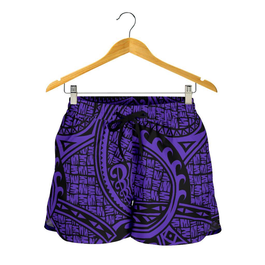 Polynesian Maori Lauhala Violet Women's Short - Polynesian Pride