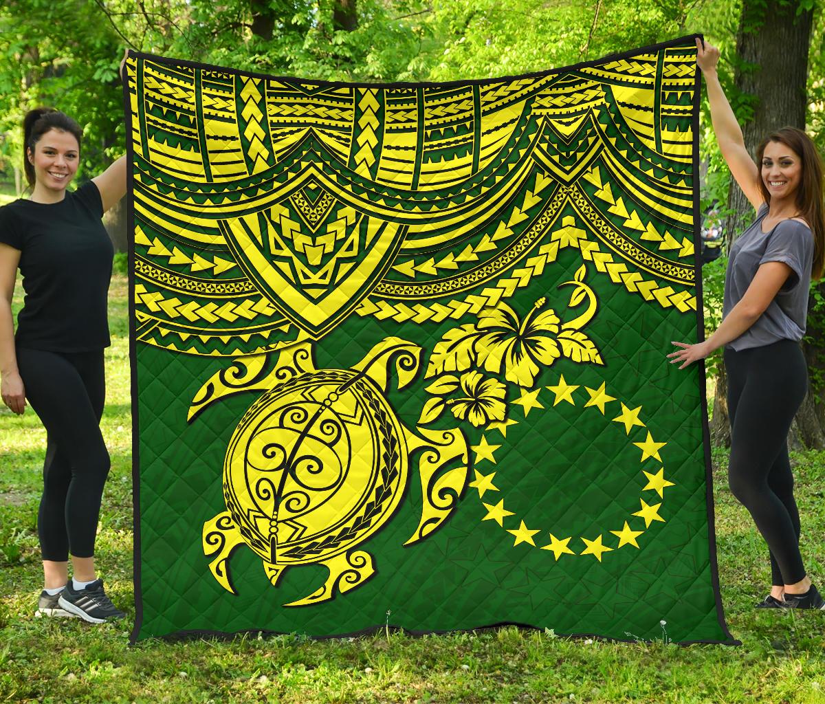 Cook Islands Polynesian Premium Quilt - Polynesian Turtle - Polynesian Pride