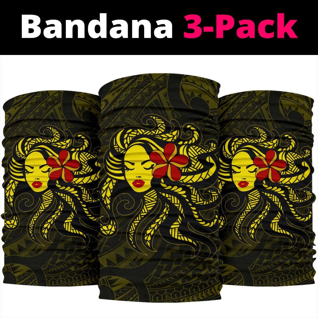 Hula Girl Polynesian Bandana 3 - Pack - Red - AH - Polynesian Pride