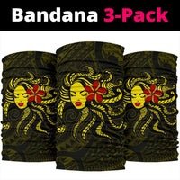 Hula Girl Polynesian Bandana 3 - Pack - Red - AH - Polynesian Pride