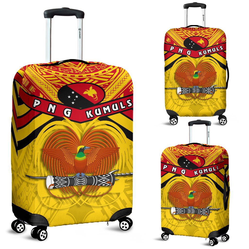 Papua New Guinea Rugby Luggage Covers PNG - The Kumuls Yellow - Polynesian Pride
