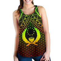 Polynesian Pohnpei Women's Racerback Tank - Reggae Vintage Polynesian Patterns - Polynesian Pride