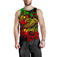 Vanuatu Polynesian Men's Tank Top - Reggae Shark Polynesian Tattoo - Polynesian Pride