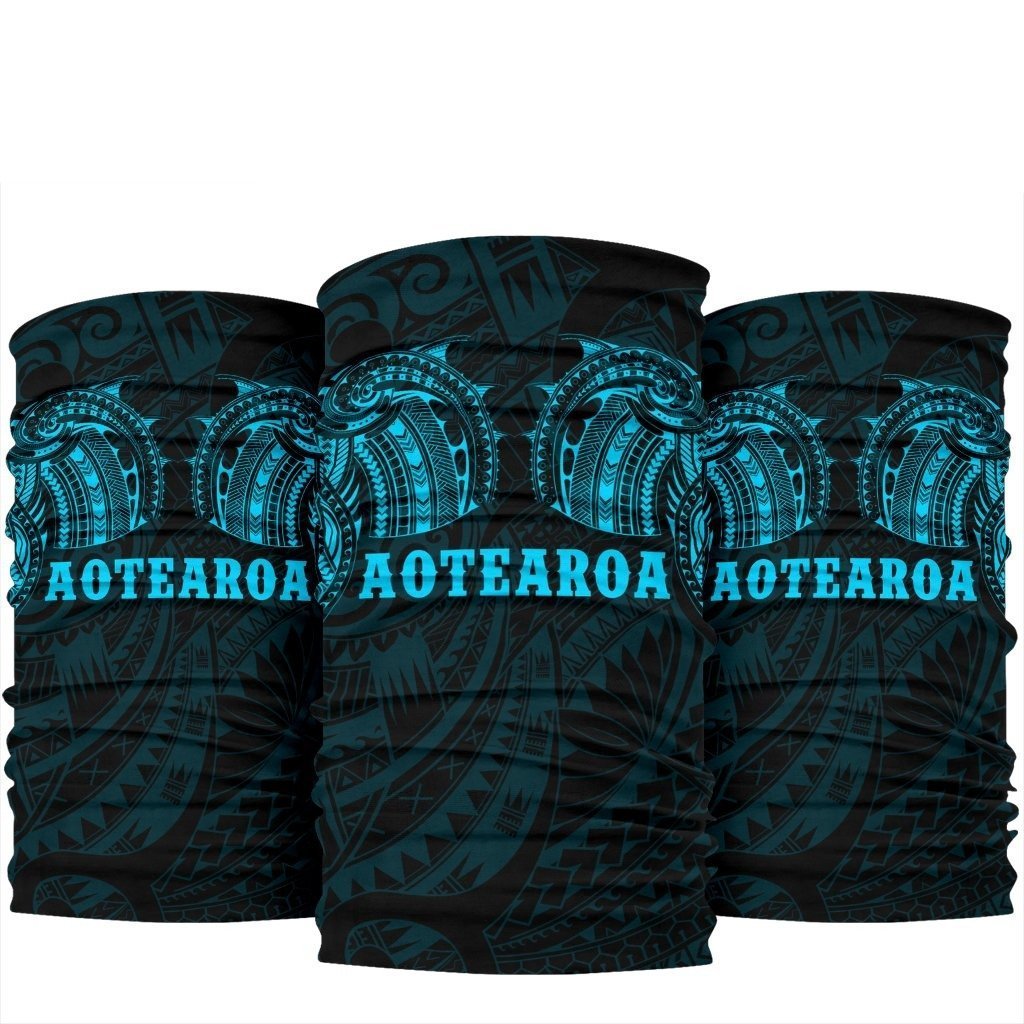 Aotearoa Maori Tattoo Bandana K4 - Blue One Size Blue - Polynesian Pride