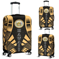 Hawaii Luggage Cover - Polynesian Tattoo Gold Gold - Polynesian Pride