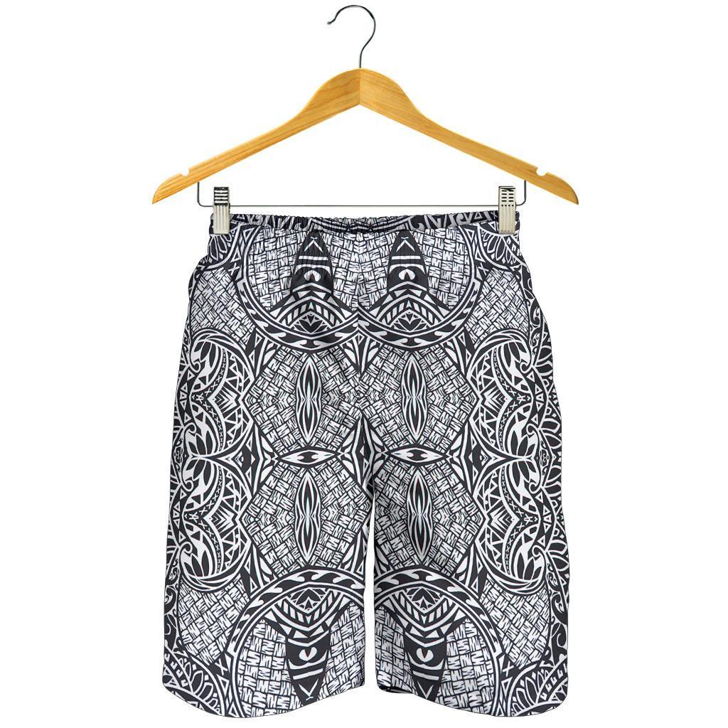 Polynesian Lauhala Mix White Men's Short - Polynesian Pride