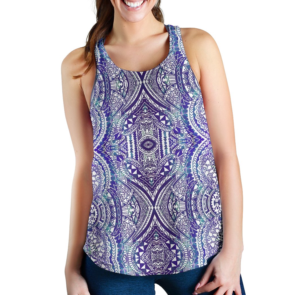 Polynesian Women's Racerback Tank Violet - Polynesian Pride