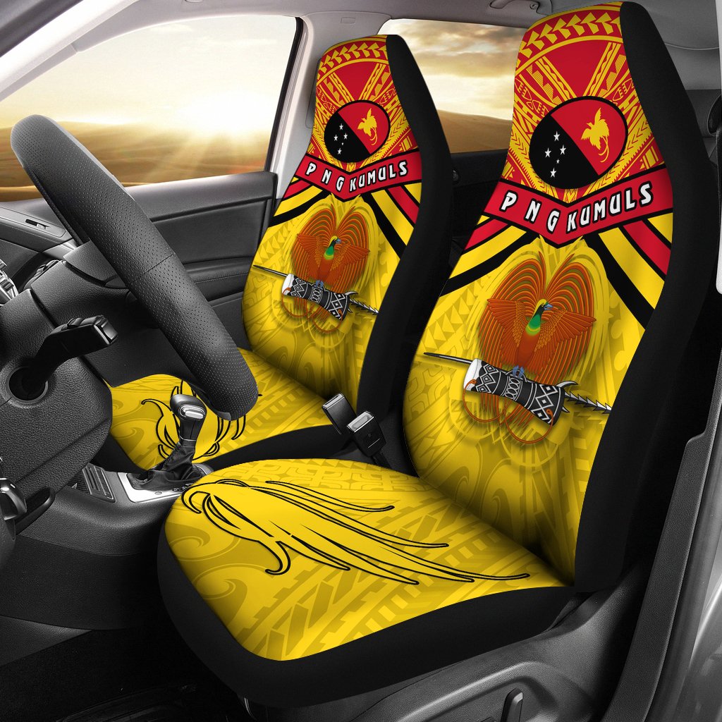 Papua New Guinea Rugby Car Seat Covers PNG - The Kumuls - Polynesian Pride
