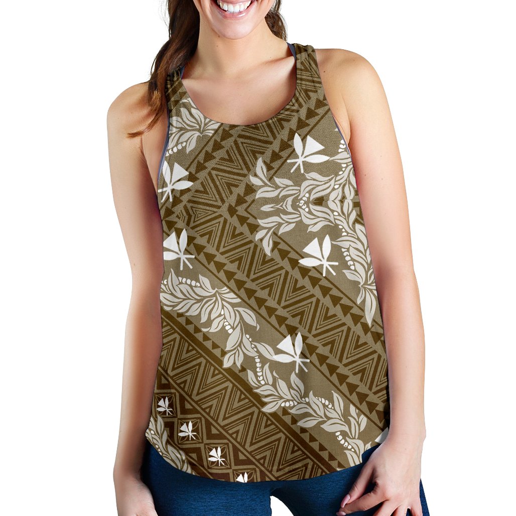 Hawaii Kakana Hawaii Women's Racerback Tank - LH Style - Polynesian Pride