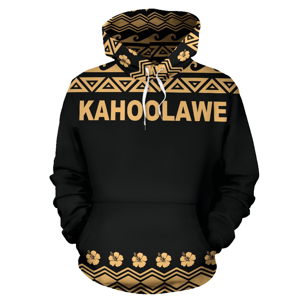 Kahoolawe All Over Hoodie Polynesian Turtle Hoodie - Polynesian Pride
