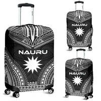 Nauru Polynesian Chief Luggage Cover - Black Version Black - Polynesian Pride