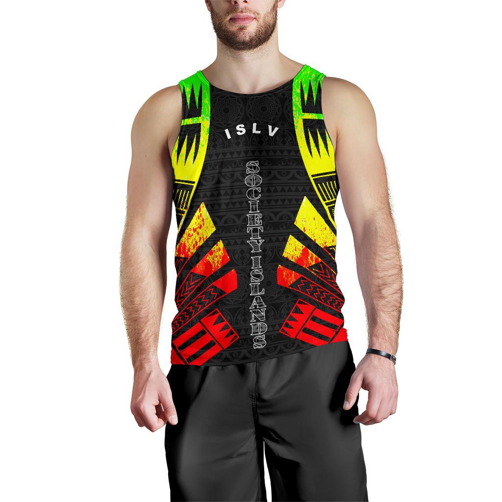 Society Islands Men Tank Top - Polynesian Tattoo Reggae Reggae - Polynesian Pride