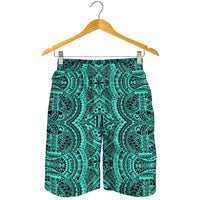 Polynesian Symmetry Turquoise Men's Short - Polynesian Pride