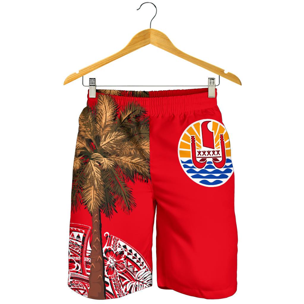French Polynesia Men's Shorts - Palm Tree Polynesian Pattern - Polynesian Pride