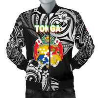 Mate Ma'a Tonga Rugby Men's Bomber Jacket Polynesian Unique Vibes - Black Black - Polynesian Pride