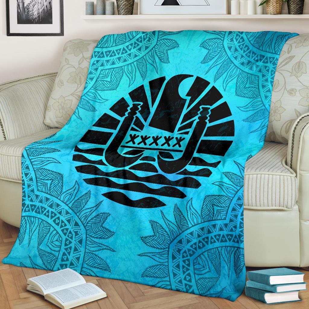 Tahiti Turquoise Premium Blankets A20 - Polynesian Pride