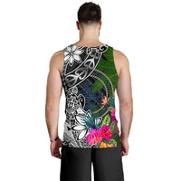 Palau Men Tank Top - Turtle Plumeria Banana Leaf Crest - Polynesian Pride