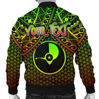 Polynesian Yap Personalised Men's Bomber Jacket - Reggae Vintage Polynesian Patterns - Polynesian Pride