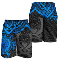 Pohnpei Polynesian Shorts (Men) - Polynesian Blue Turtle - Polynesian Pride