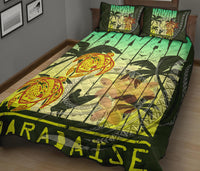 Hawaii Paradise Turtle Plumeria Polynesian - Quilt Bed Set AH - Polynesian Pride