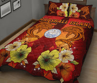 Marshall Islands Quilt Bed Sets - Tribal Tuna Fish - Polynesian Pride