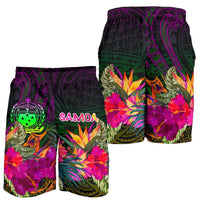 Samoa Men's Shorts - Summer Hibiscus - Polynesian Pride