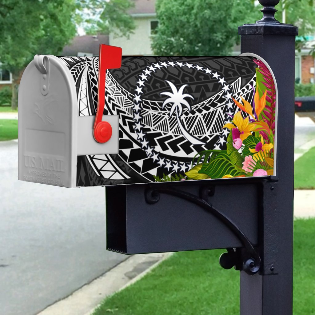Chuuk State Mailbox Cover - Custom Personalised Tropical Flowers Style - Polynesian Pride