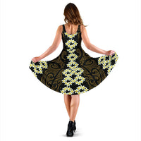 Hawaii Plumeria Polynesian - Hawaiian Midi Dress - Curtis Style - Polynesian Pride