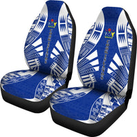 Cook Islands Car Seat Covers - Cook Islands Coat Of Arms Polynesian Tattoo Flag - Polynesian Pride