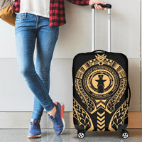 Northern Mariana Islands Luggage Cover - Micronesian Tribal Gold - Polynesian Pride