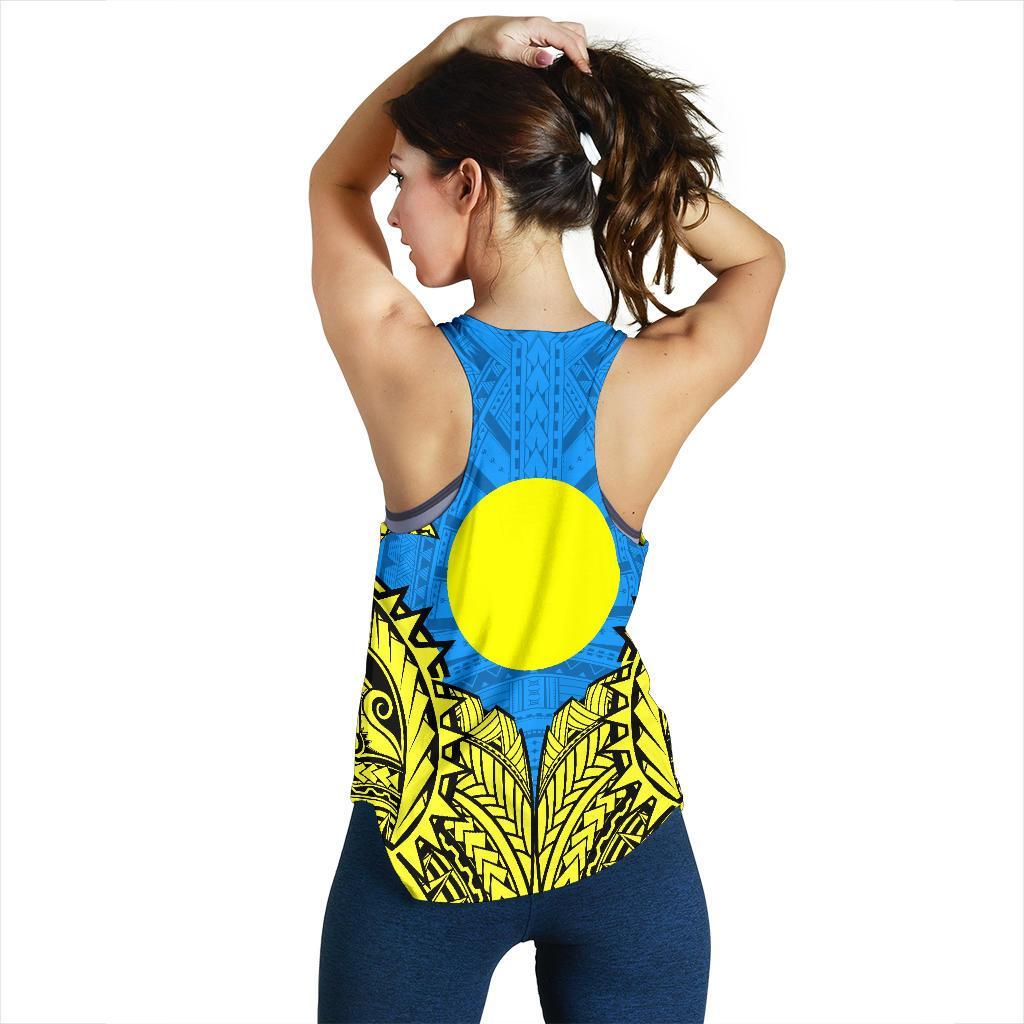 Palau Premium Racerback Tank A7 - Polynesian Pride