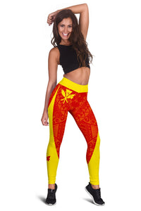Kanaka Mauna Kea Polynesian Leggings - Brian Style - Polynesian Pride