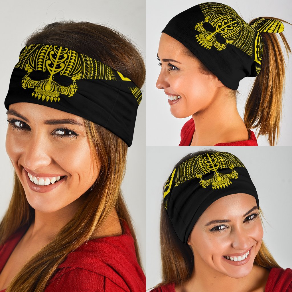 Polynesian Skull Hawaii Anchor Bandana 3 - Pack - AH - Yellow - Polynesian Pride