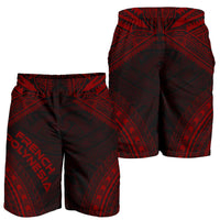 French Polynesia Men's Shorts - Polynesian Chief Red Version - Polynesian Pride