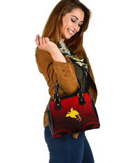 Papua New Guinea Shoulder Handbag - Raggiana Bird of Paradise Polynesian Patterns - Polynesian Pride