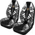 Vanuatu Car Seat Covers - Vanuatu Coat Of Arms Polynesian Tattoo Black - Polynesian Pride
