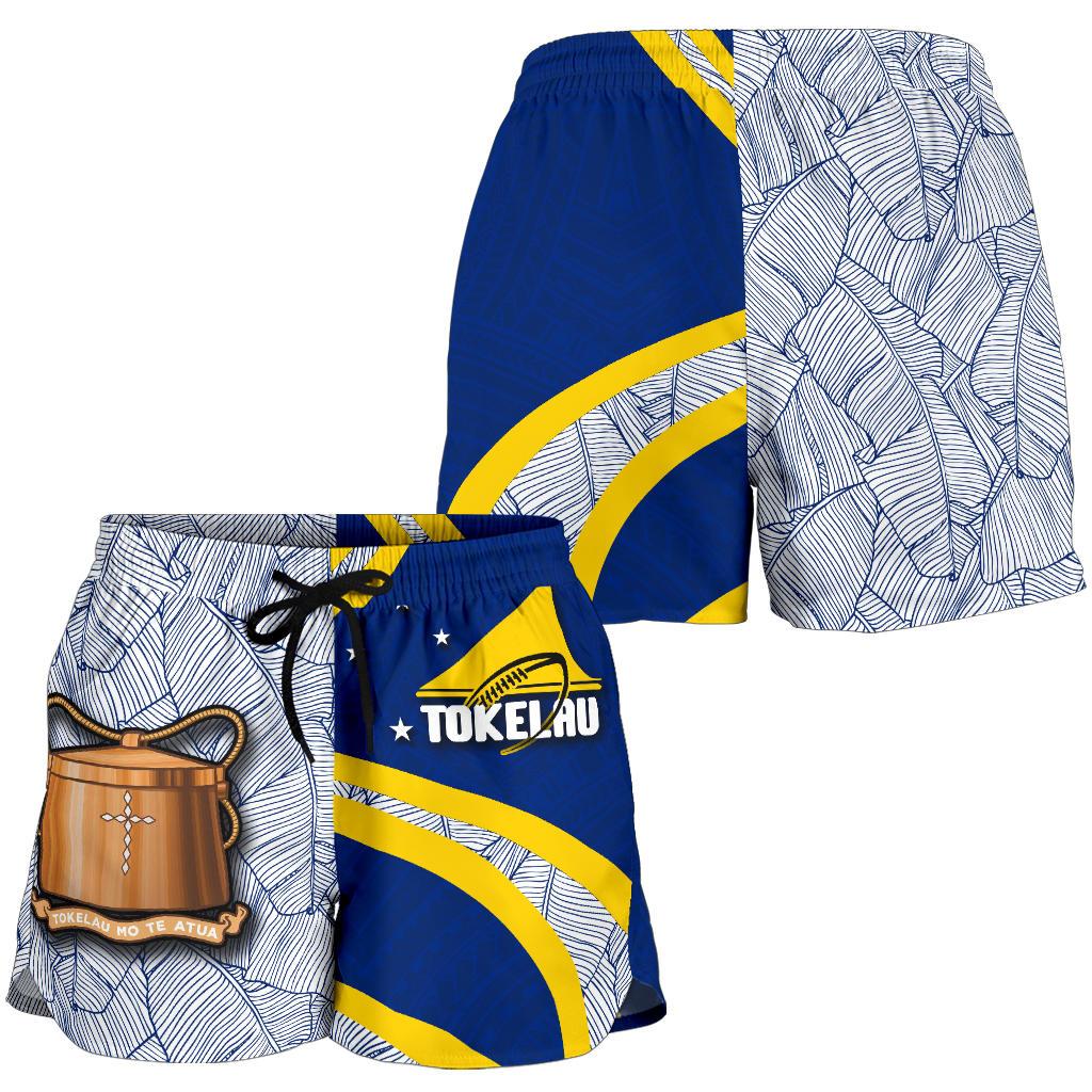 Tokelau Rugby All Over Print Women's Shorts Polynesian - Polynesian Pride
