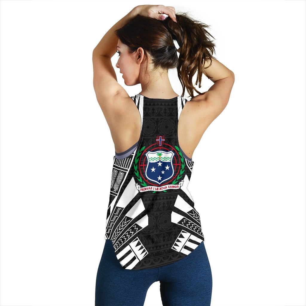 Samoa Women Racerback Tank - Polynesian Tattoo Black - Polynesian Pride