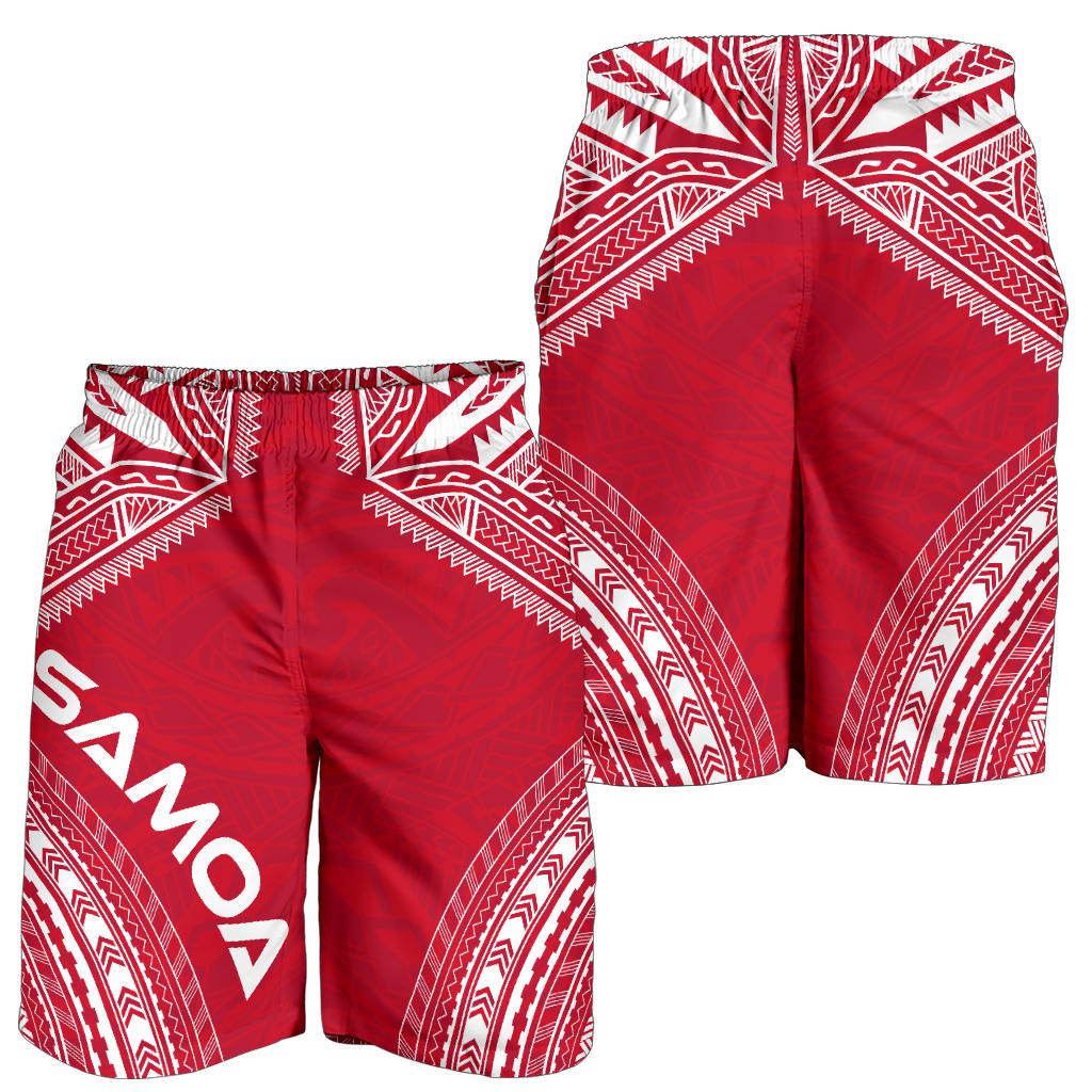 Samoa Men's Shorts - Polynesian Chief Flag Version - Polynesian Pride
