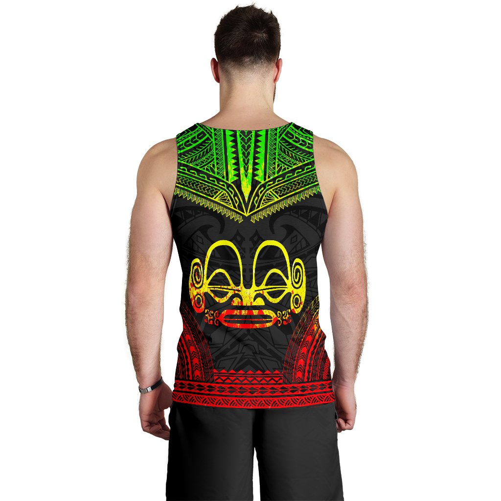 Marquesas Islands Men's Tank Top - Polynesian Chief Reggae Version - Polynesian Pride