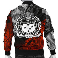Samoa Polynesian Personalised Men's Bomber Jacket - Vintage Polynesian Style - Polynesian Pride