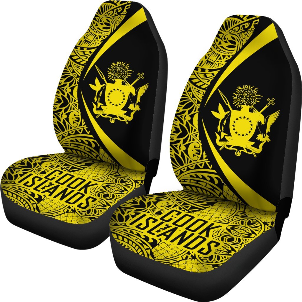 Cook Islands Polynesian Car Seat Cover - Circle Style 04 - Polynesian Pride