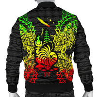 New Caledonia Polynesian Men's Bomber Jacket Map Reggae - Polynesian Pride