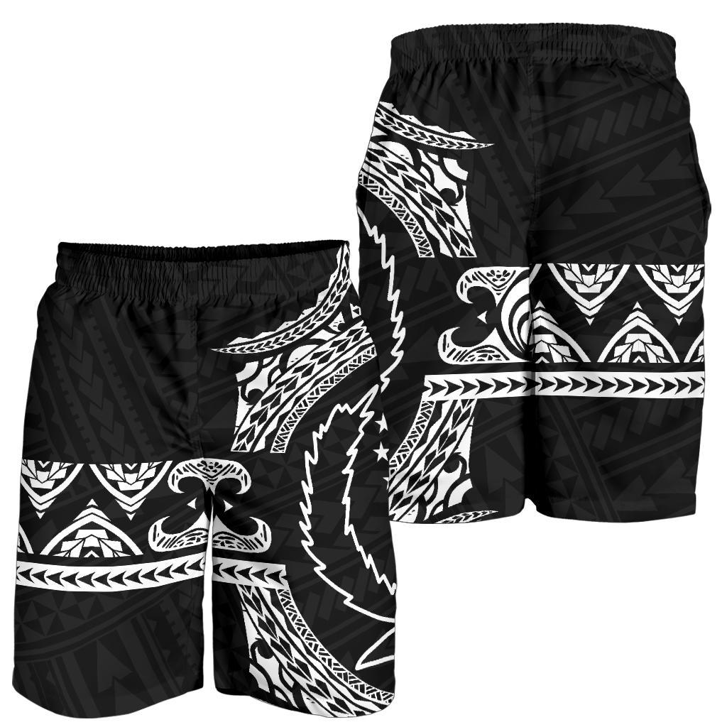 Pohnpei Polynesian All Over Print Men's Short - Black Version - Polynesian Pride