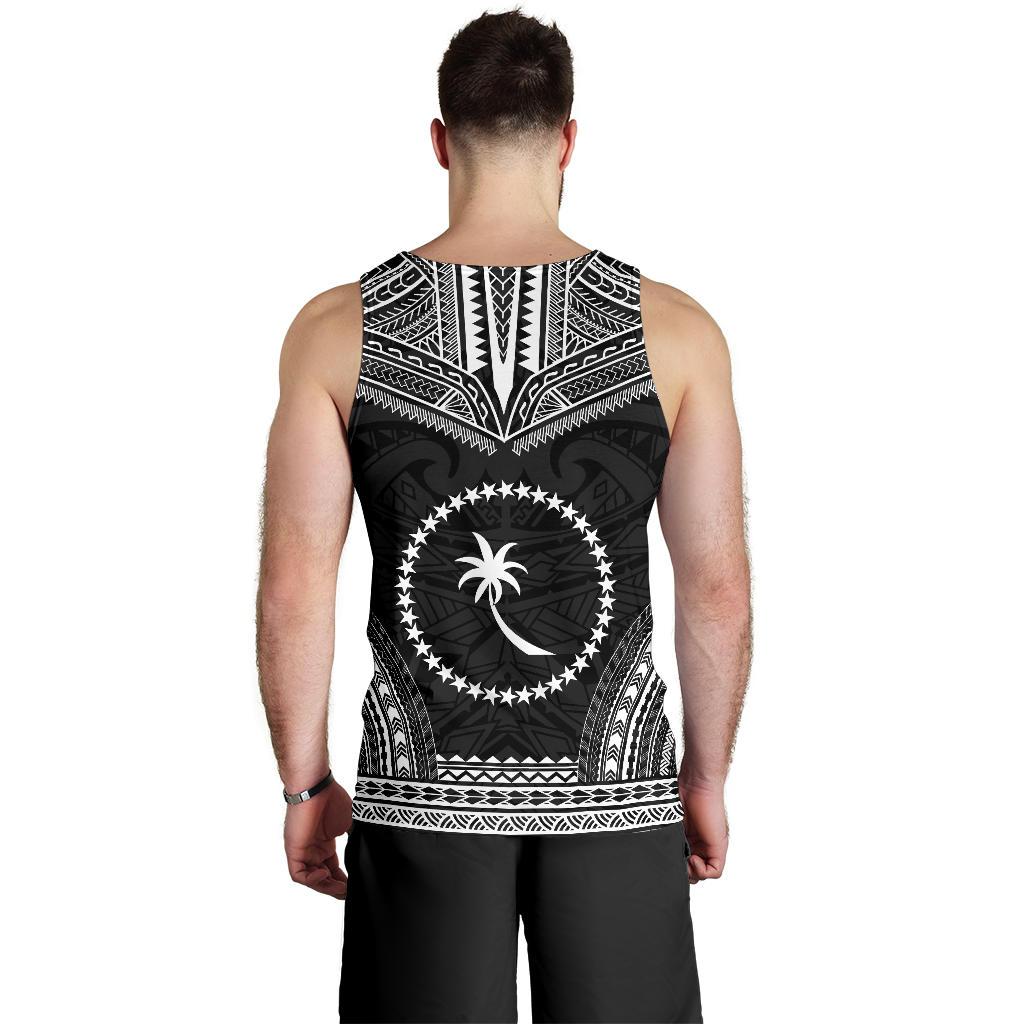Chuuk Men's Tank Top - Polynesian Chief Black Version - Polynesian Pride