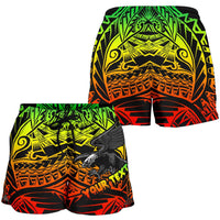 Samoa Polynesian Custom Personalised Women's Short - Eagle Tribal Pattern Reggae - Polynesian Pride