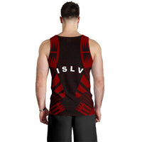Society Islands Men Tank Top - Polynesian Tattoo Red - Polynesian Pride