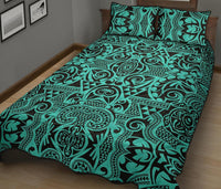Hawaii Quilt Bed Set Polynesia Kakau Turtle AH - Polynesian Pride